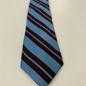 Striped Silk Blue and Red Men's Tie